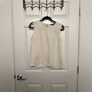Quince | European Linen Tank in Driftwood XS